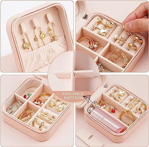 Leather jewellery organisers Box