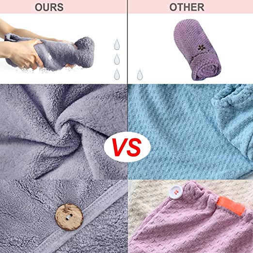 High Absorbent Microfibre Hair Wrap Towel