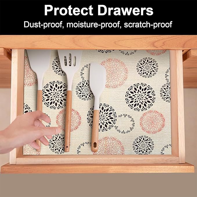 Yellow Weaves PVC Kitchen Mat (45cm X 10 Meters Roll, Multi Flakes)