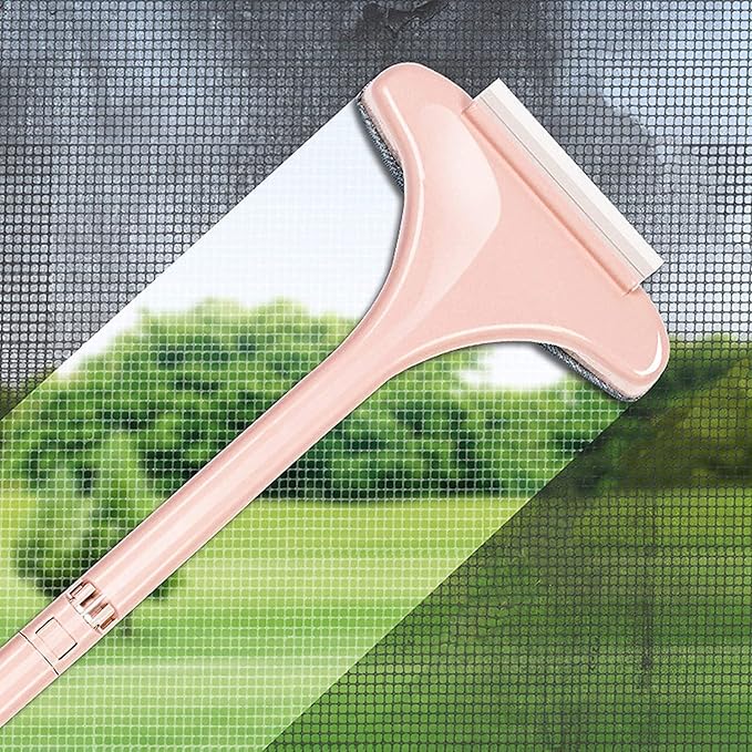 2 in 1 Window Mesh Cleaning Brush Wet and Dry Wiper