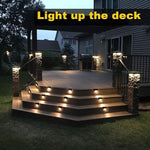 Solar Step LED Waterproof Lighting for Outdoor Deck