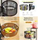 5 Layer Premium Round Metal Trolley