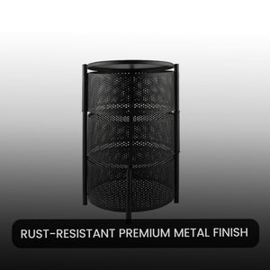 3 Layer Premium Round Metal Trolley