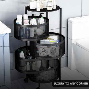 5 Layer Premium Round Metal Trolley