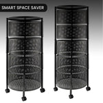 5 Layer Premium Round Metal Trolley