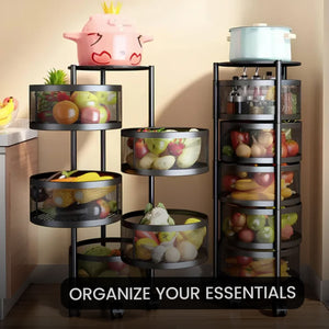 5 Layer Premium Round Metal Trolley
