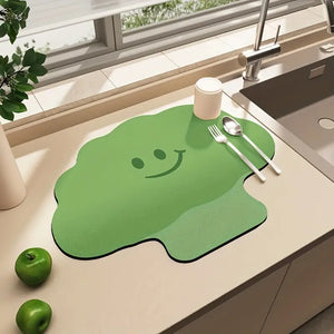 Dish Drying Mat for Kitchen Big size (60*40 cm )-C