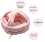Baby head protector with adjustable headguard