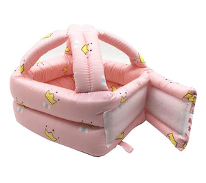 Baby head protector with adjustable headguard