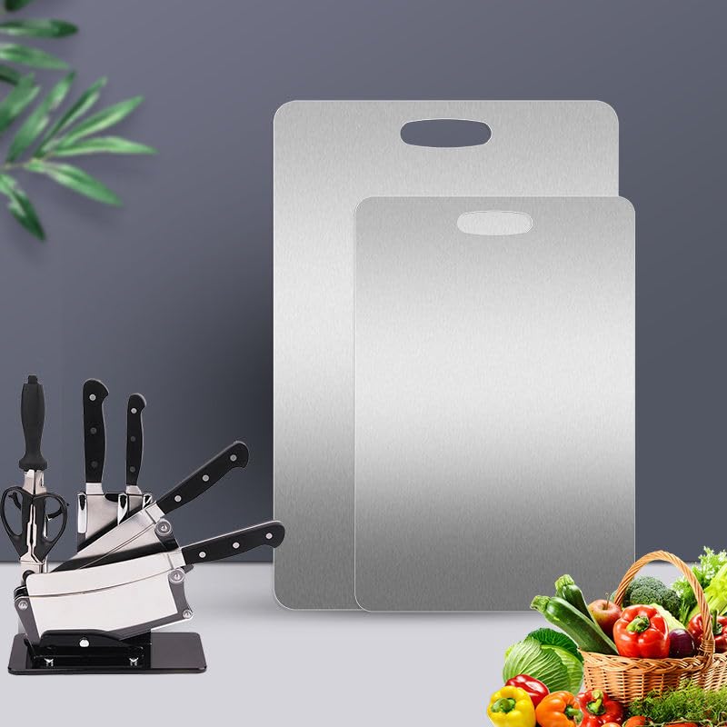 Stainless Steel Chopping Board for Kitchen(42*32cm)(Original Big size)