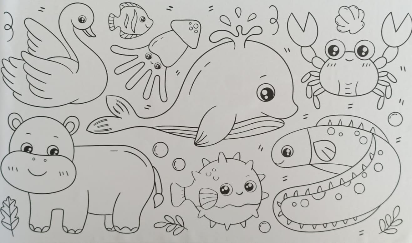Drawing Paper Roll Sheet Book for kids (30*300 cm)with adhesive