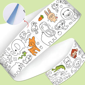 Drawing Paper Roll Sheet Book for kids (30*300 cm)with adhesive