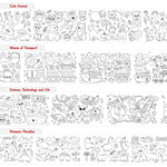 Drawing Paper Roll Sheet Book for kids (30*300 cm)with adhesive