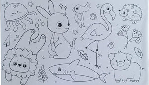 Drawing Paper Roll Sheet Book for kids (30*300 cm)with adhesive