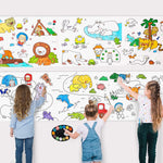 Drawing Paper Roll Sheet Book for kids (30*300 cm)with adhesive