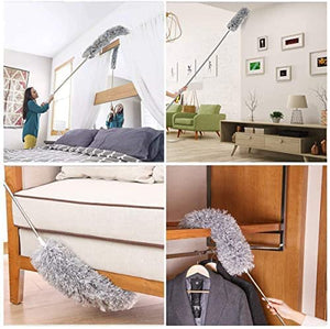 Microfiber Feather Duster with 100 inches expandable multipurpose use
