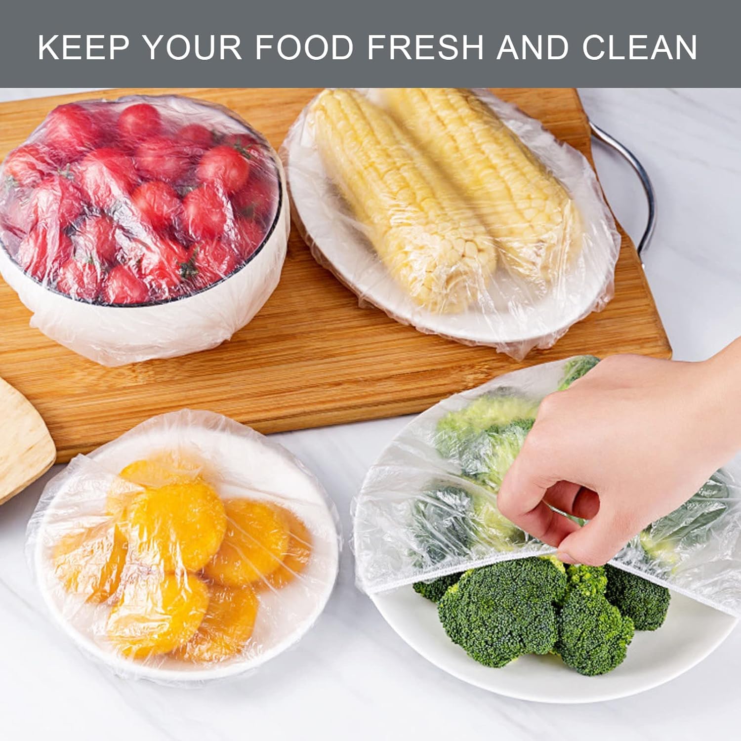 Reusable Elastic Food Storage Covers( Pack of 200)