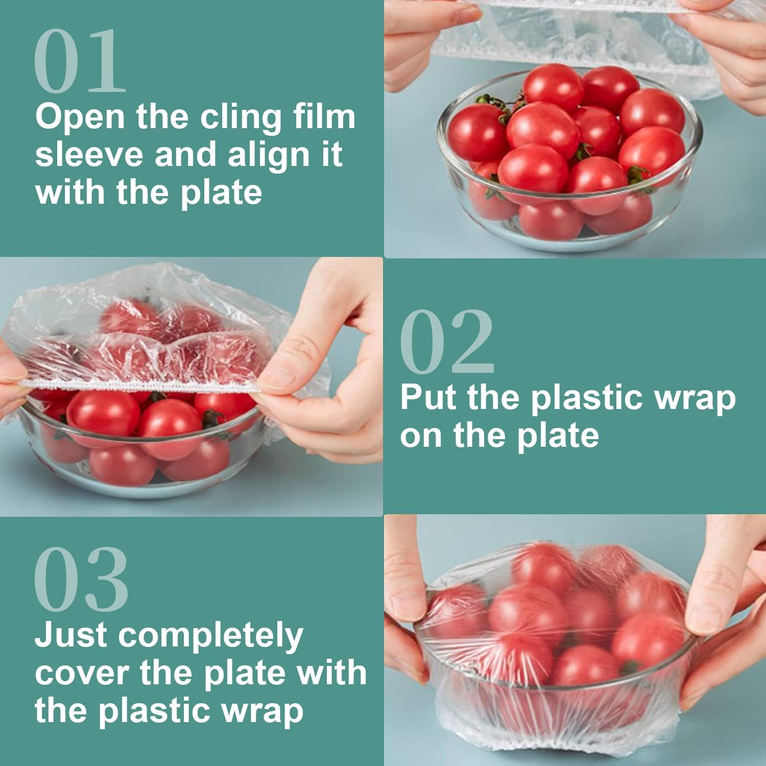 Reusable Elastic Food Storage Covers( Pack of 200)