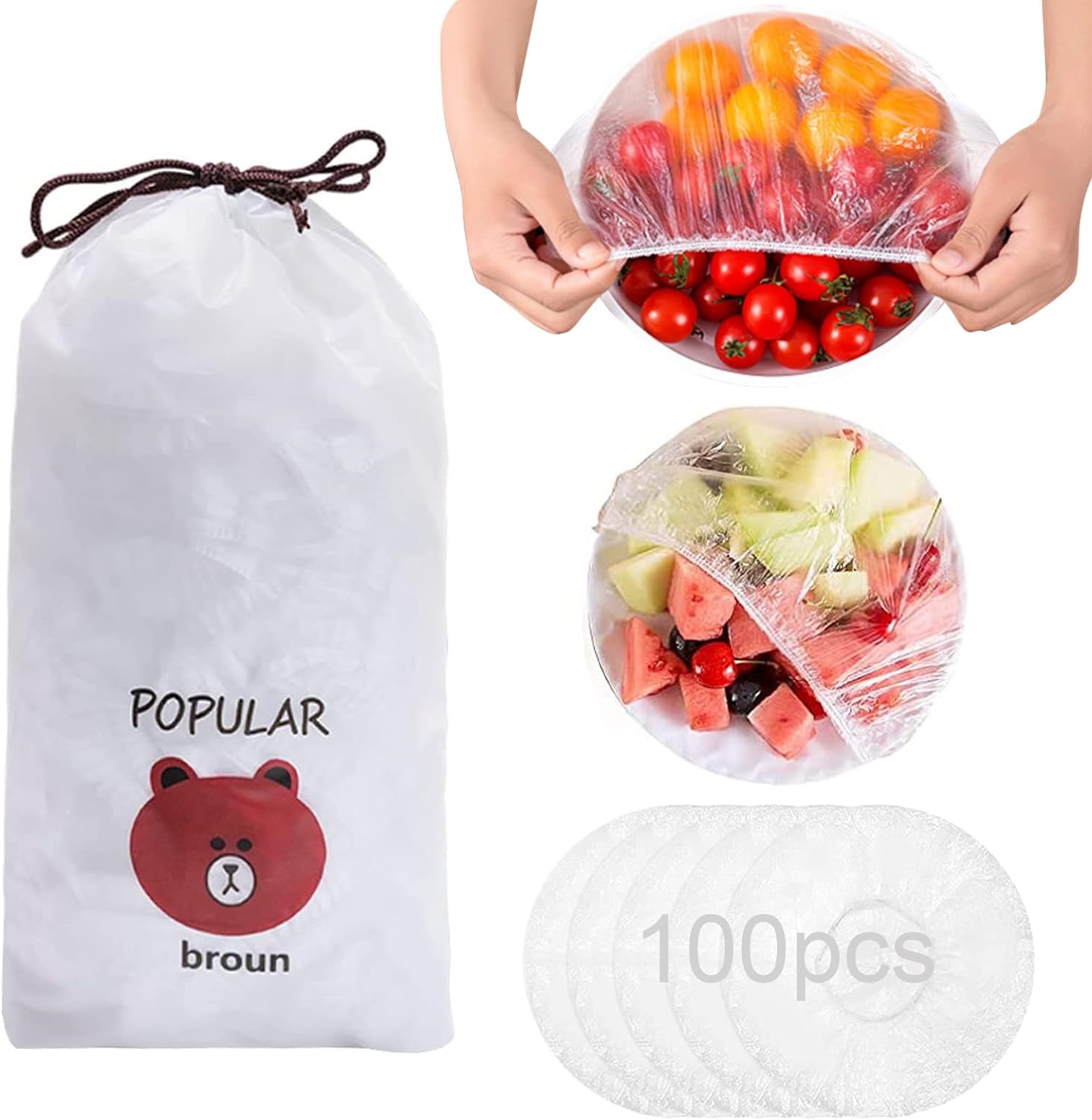Reusable Elastic Food Storage Covers( Pack of 200)