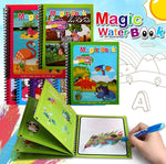 Reusable Magical Water Painting Book (Pack of 4 books + 4 pens)