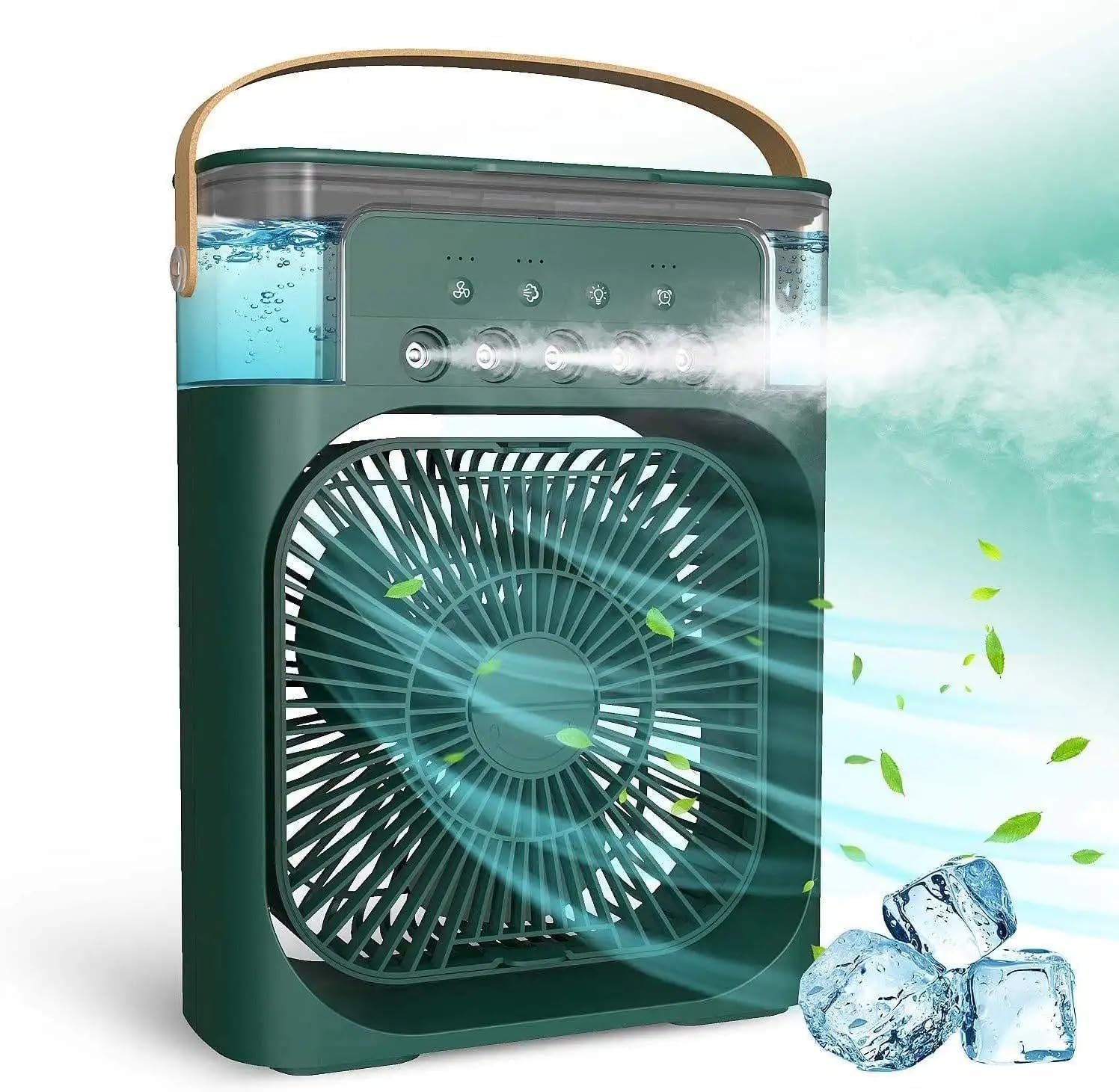 Mini  air  Cooler(1/2/3 H Timer, 3 Wind Speeds and 3 Spray Modes)