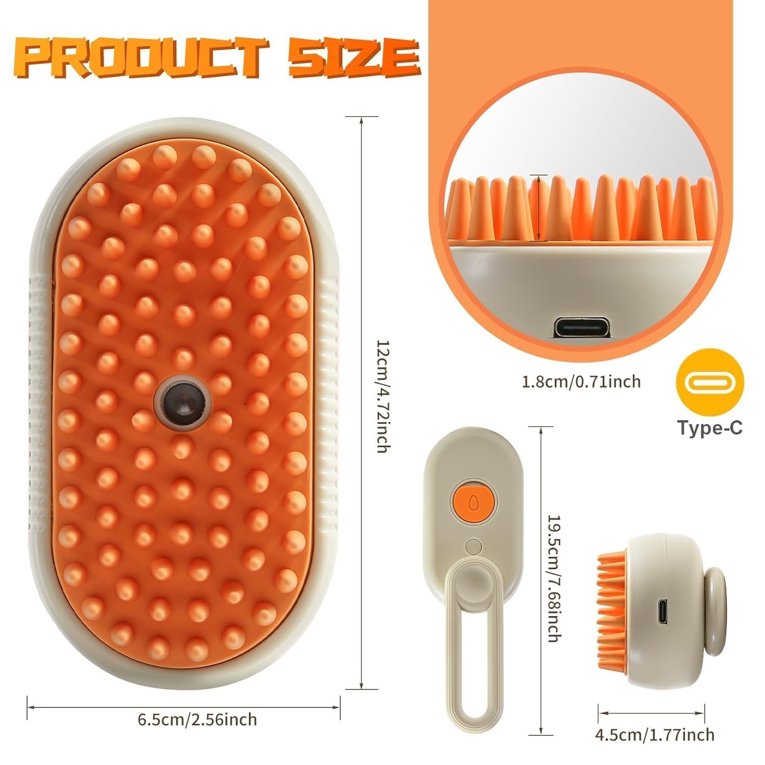 Steaming Pet Hair Brush ( Cats /dogs)