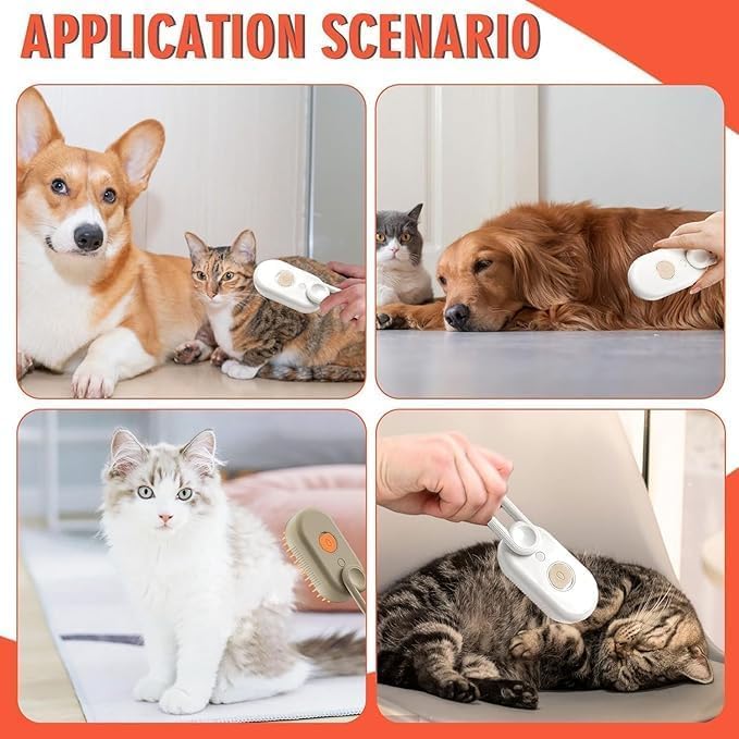 Steaming Pet Hair Brush ( Cats /dogs)