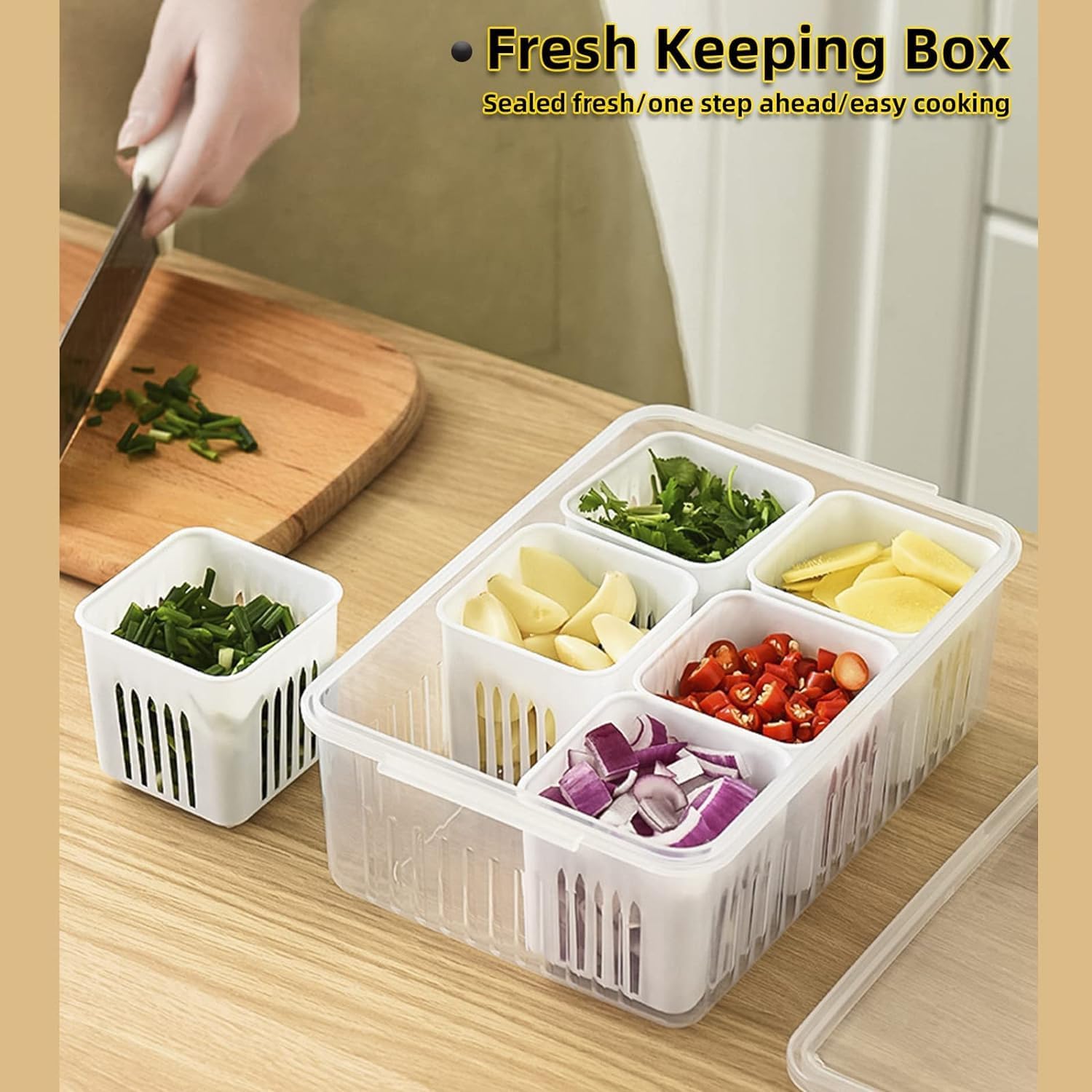 Compartment  Fridge Storage Box