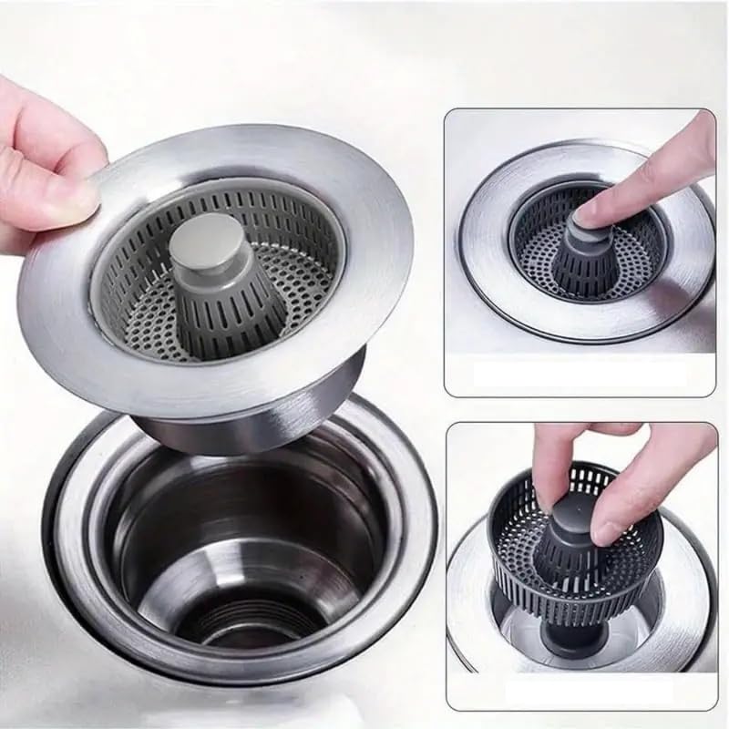 Kitchen 3 in 1 Sink Drain Strainer