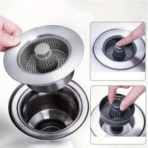 Kitchen 3 in 1 Sink Drain Strainer