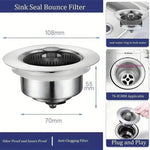 Kitchen 3 in 1 Sink Drain Strainer