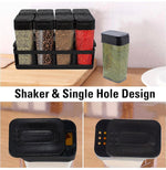 8 Pcs Spice Sets Airtight Jar Masala Box
