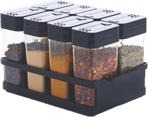 8 Pcs Spice Sets Airtight Jar Masala Box
